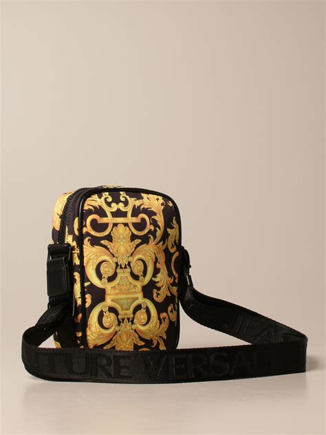 versace jean handbags|versace jeans shoulder bag men.